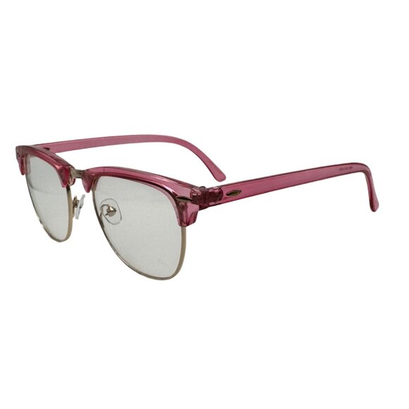 6039 | Pink Clear Lens Browline Glasses - Picture 2 of 5